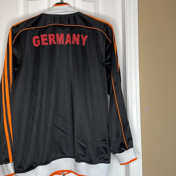 Adidas Deutscher Germany Tracksuit, Large, Black and Orange - Picture 2 of 5